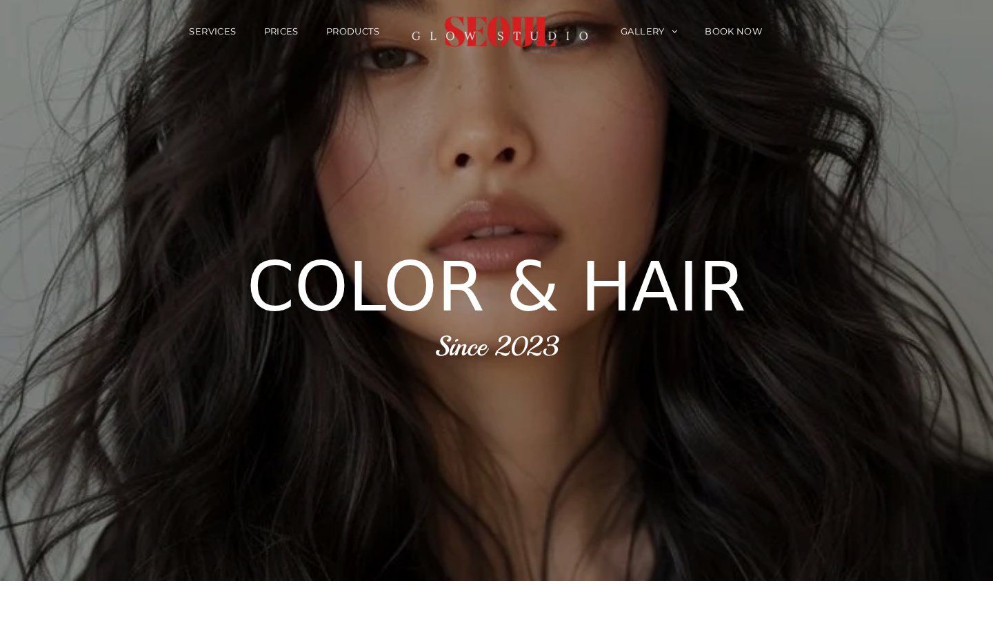 Seoul Glow Studio website mockup